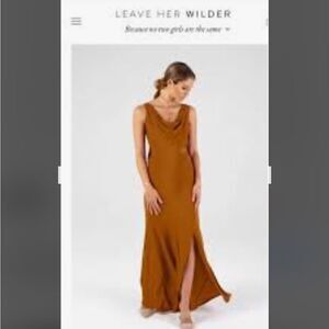 NWT Leave her wilder marigold dress